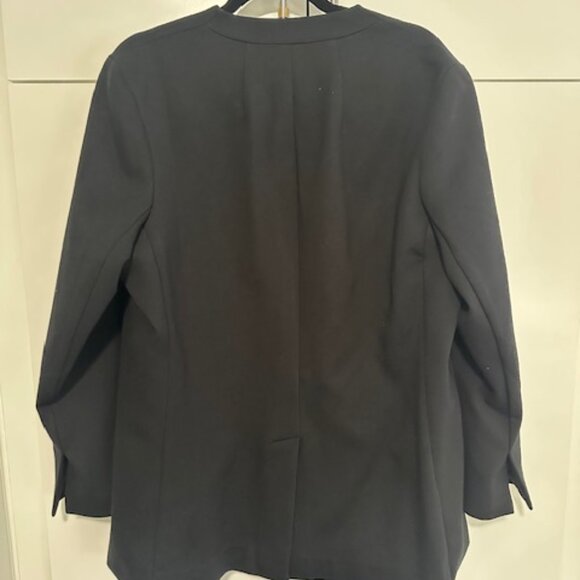 Spanx The Perfect Collarless Oversized Blazer Jacket #20384R-Black-Size Large - Picture 5 of 5